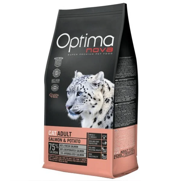 Optima Nova Salmão e Batata Cat 2 kg