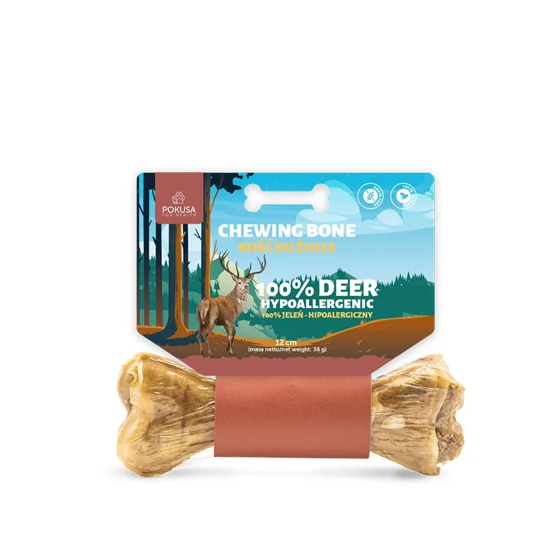 Osso Natural de Veado para C茫es 鈥?Petisco Hipoalerg茅nico 100% Veado 鈥?FeelTheWild
