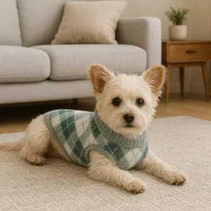 Outech Hoodie com Losangos Verdes para cães