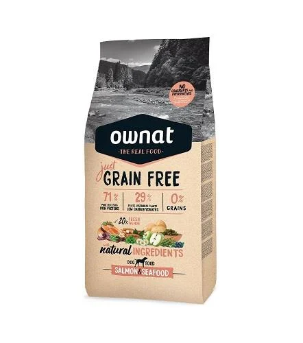 OWNAT CÃO JUST GF SALMON & SEAFOOD 3KG