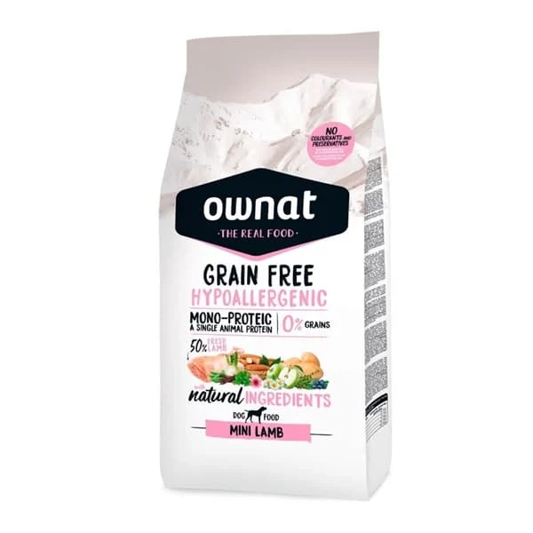Ownat Grain Free Hypoallergenic Mini Lamb 3 kg