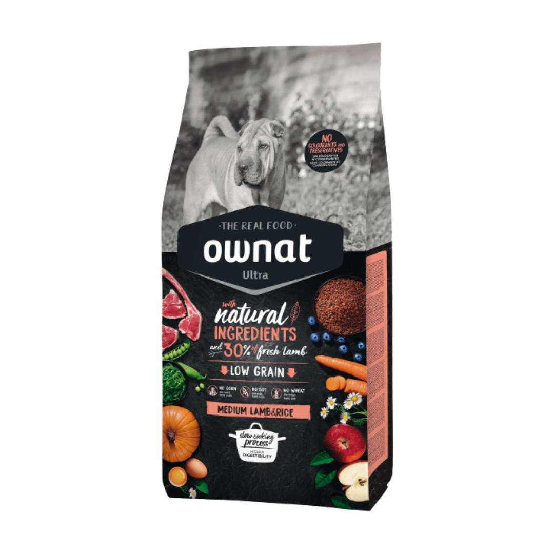 Ownat Ultra Cão Medium Lamb & Rice