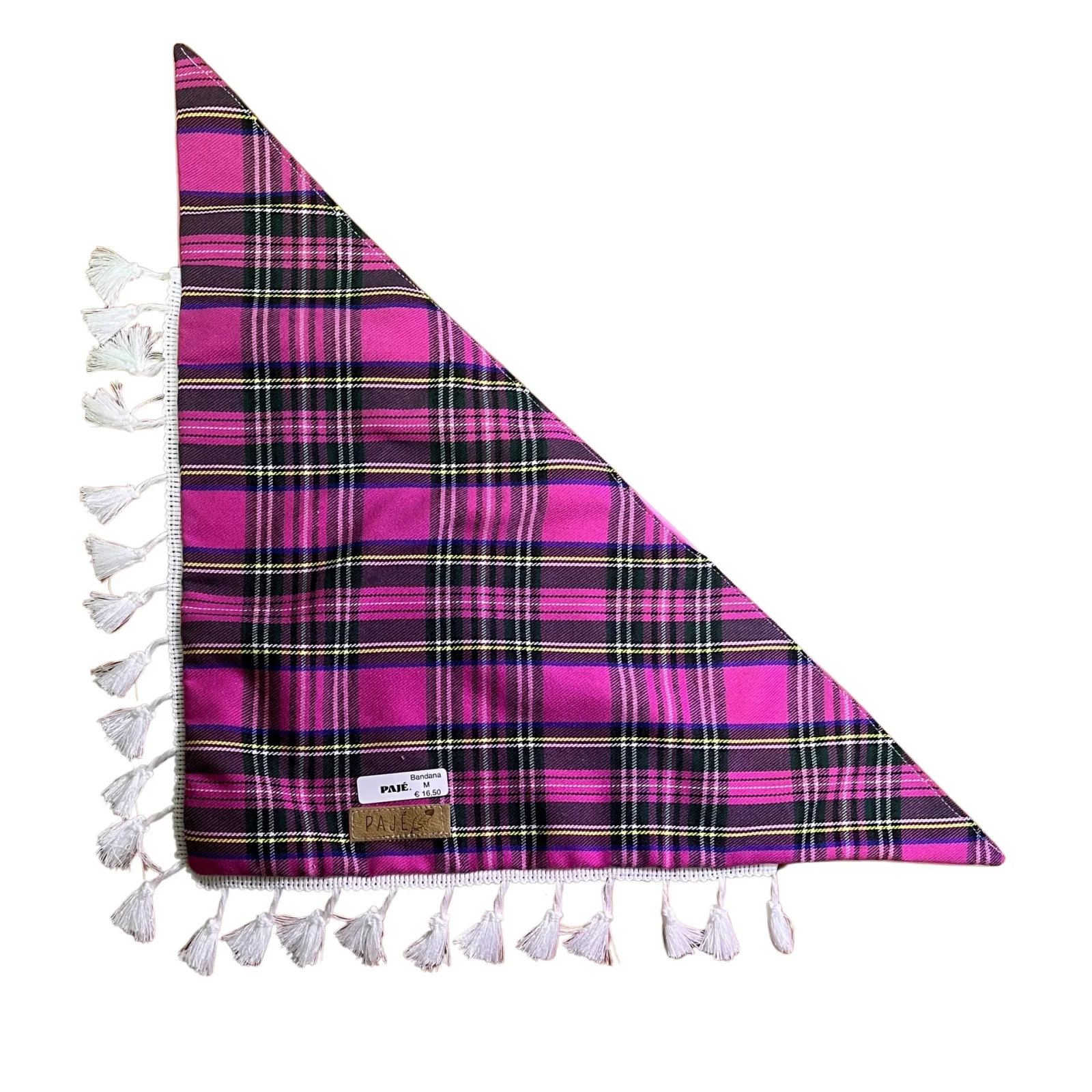 Paj茅 Bandana Xadrez Rosa
