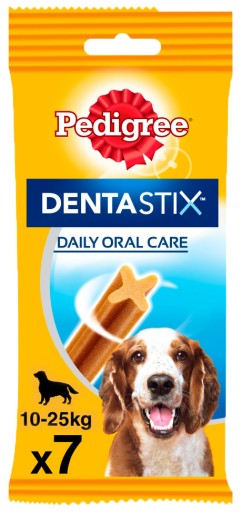 Pedigree Dentastix Snack Dental para Higiene Oral de Cães Médios 180G
