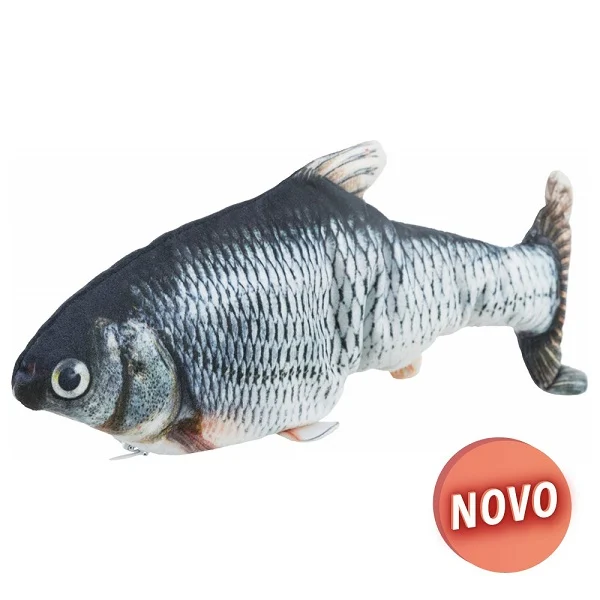 PEIXE EM TECIDO COM MOVIMENTO E CATNIP