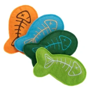 Peixe Marlin brinquedo com catnip (erva-gateira) para gatos