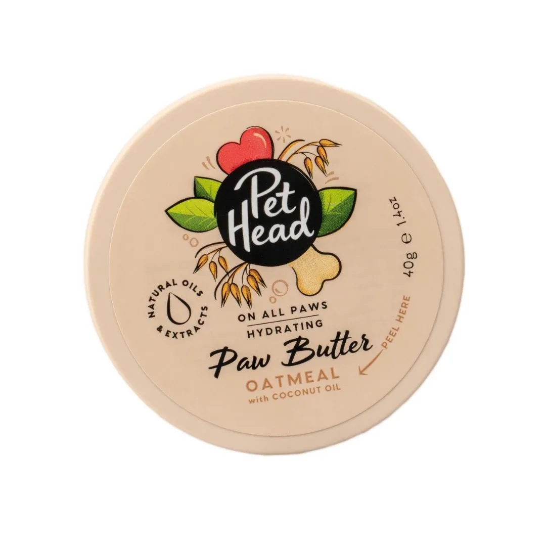 Pet Head On All Paws Paw Butter Aveia – Bálsamo para patas e nariz 40g