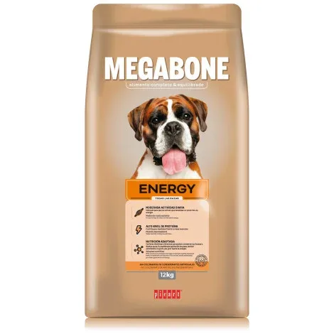 Picart Megabone Energy – Ração seca para cão adulto ativo – Quantidade: 12 kg