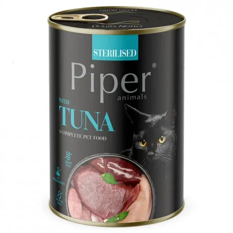 Piper – Alimento em patê para gato adulto esterilizado – Atum – Quantidade: 400 g