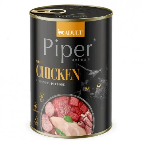 Piper – Alimento em patê para gato adulto – Frango – Quantidade: 400 g