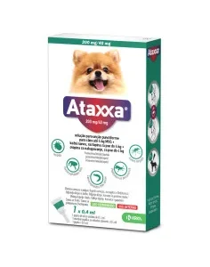 Pipetas Ataxxa Cães 1-4KG desparasitante externo