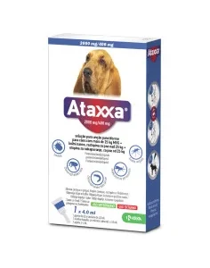 Pipetas Ataxxa Cães 25-40kg desparasitante externo