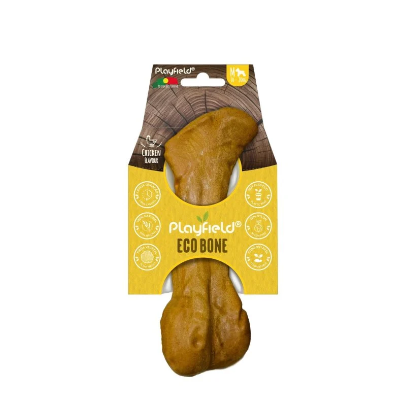 Playfield Eco Bone Osso Ecológico Aroma a Frango 16cm para Cães
