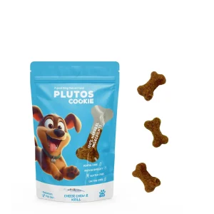 Plutos Cookie - Bolachas de Queijo mastig谩vel e Krill 120g