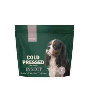 Pokusa Cold Press Insect Monoprotein Ra莽茫o Seca para C茫es Adultos Sens铆veis & Hipoalerg茅nicos Croquete Tamanho S