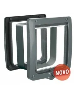 Porta para Gato 4 funções com Tunel XL (Cinzento)