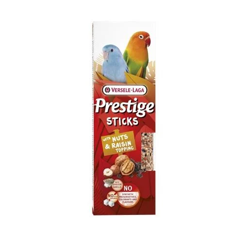 PRESTIGE STICKS SMALL PARROTS NUTS & RAISIN 2 UNID 60GR