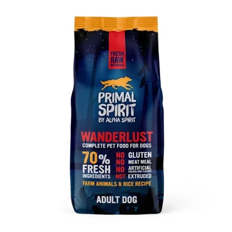 Primal Spirit Adult Dog Wanderlust 70% Frango e Peixe Frescos