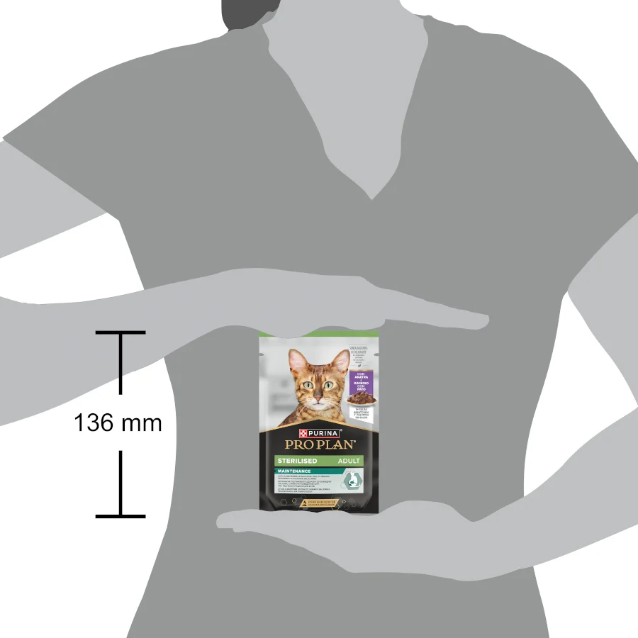 Pro Plan Adulto Esterilizado Pato em Molho para gatos - Image 2