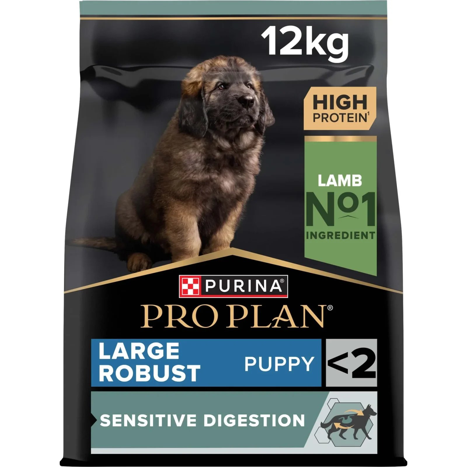Pro Plan Cachorro Grande e Robusto Digestão Sensível com Borrego – Alimento seco para cachorros