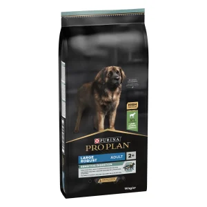 Pro Plan Cão Robusto Adulto Digestão Sensível Rico em Borrego 14Kg para cão adulto grande com sensibilidade digestiva