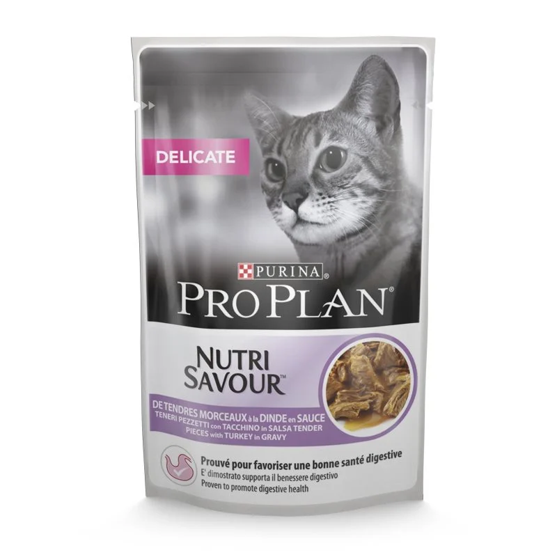 Pro Plan Delicate Digestion – Alimento em molho para gato adulto sensível – Peru