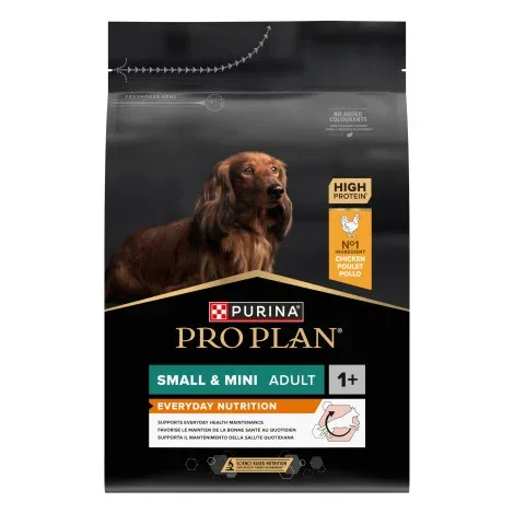 Pro Plan Everyday Nutrition Small & Mini – Ração seca para cão adulto pequeno – Frango – Quantidade: 3 kg