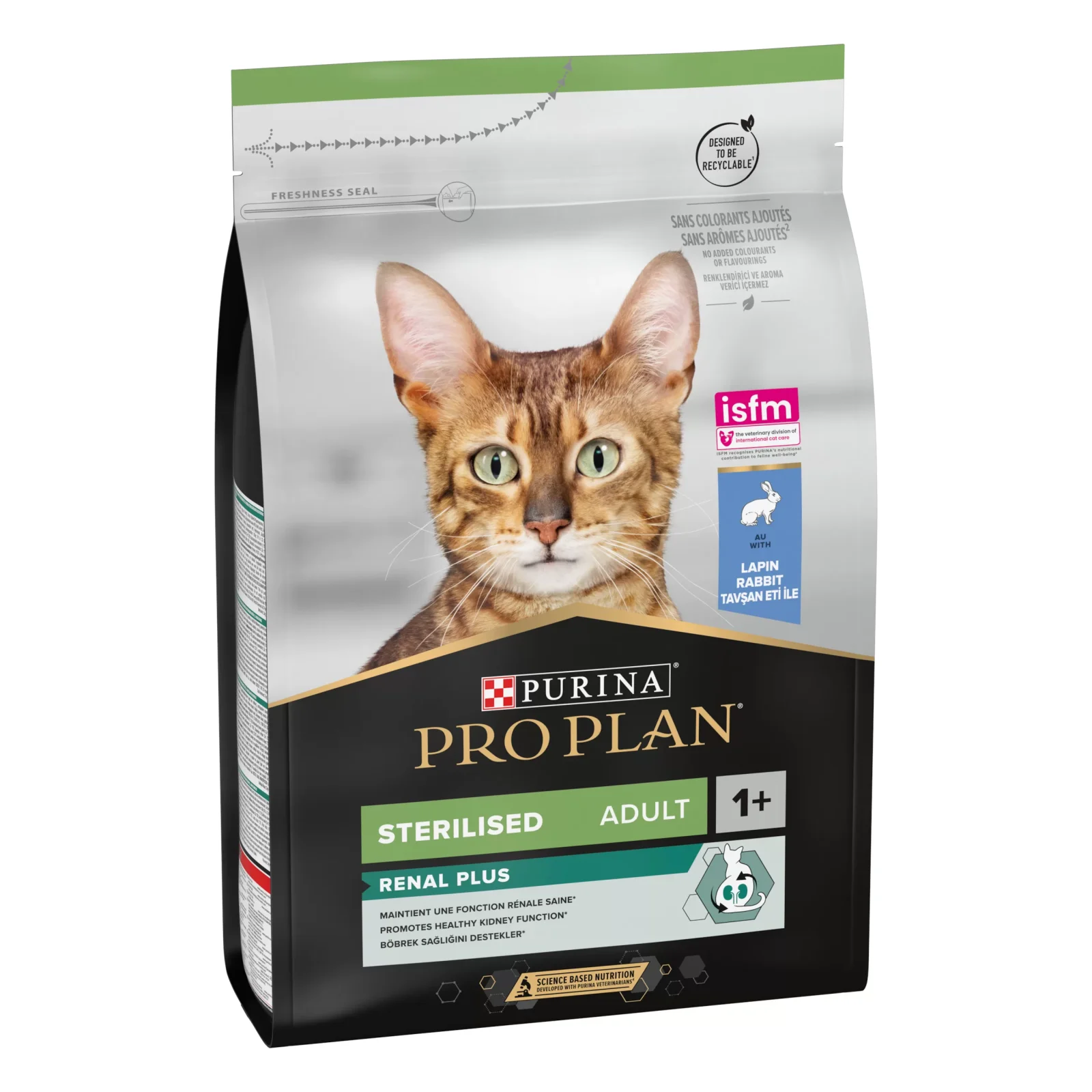Pro Plan Gato Adulto Esterilizado Rico em Coelho Renal Plus 3Kg