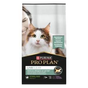 Pro Plan Liveclear Esterilizado Adulto Peru para gatos adultos esterilizados que precisam de uma solução para reduzir alergénios