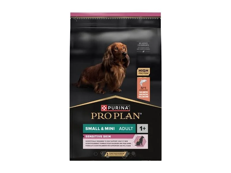 Pro Plan Sensitive Skin Small & Mini – Ração seca para cão adulto pequeno com pele sensível – Salmão