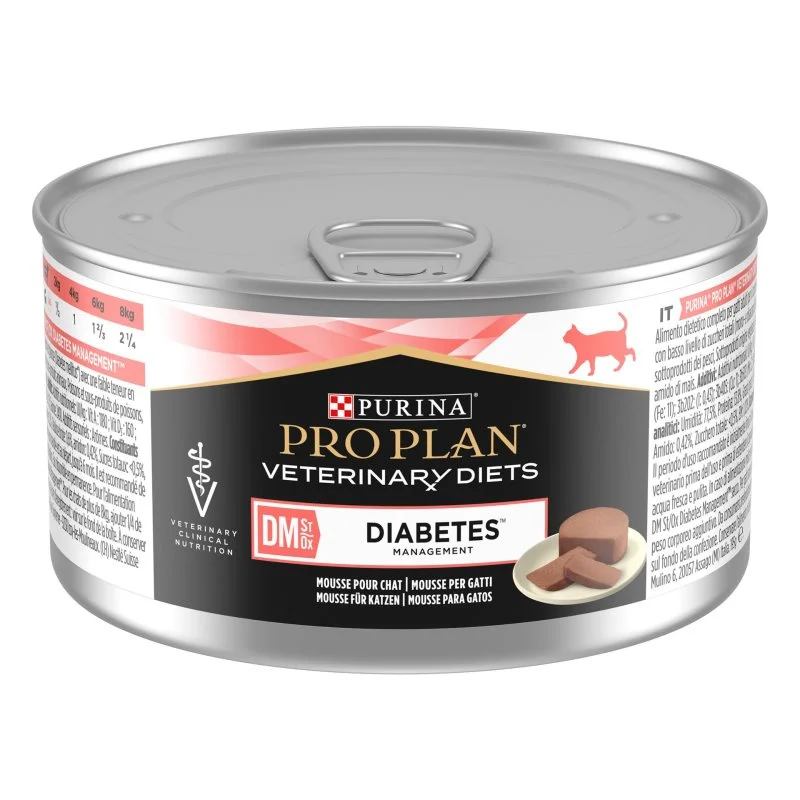 Pro Plan Vet Diets DM Diabetes Management – Alimento em patê para gato com diabetes