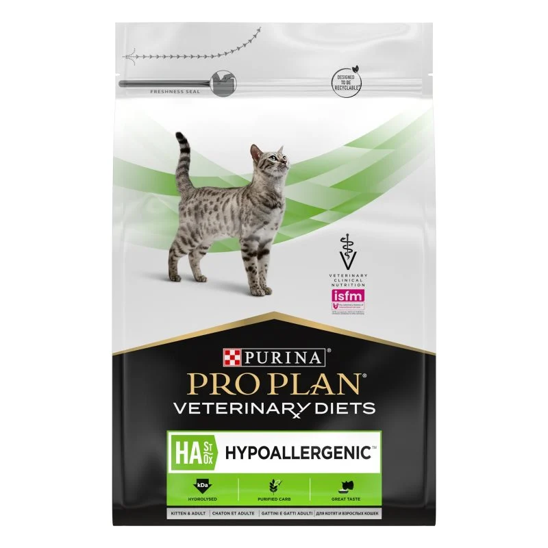 Pro Plan Vet Diets HA Hypoallergenic – Ração seca para gato com alergias