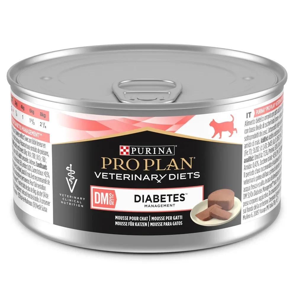 Pro Plan Veterinary Diets Feline DM Diabetes Management – Alimento húmido para gatos