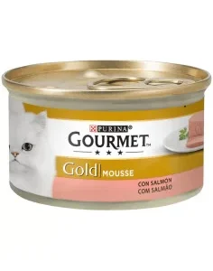 Gourmet Gold Mousse com Salmão Lata 85gr