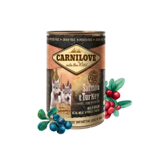 Puppy Grain-Free Salmão e Peru 400Gr – Carnilove