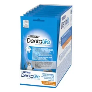 PURINA Dentalife snacks para a higiene dentária dos gatos