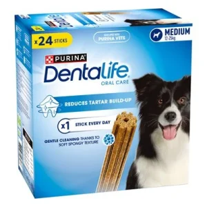 Purina Dentalife snacks para cães de porte médio (12 kg-25 kg)