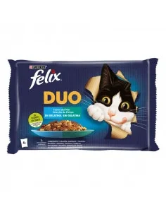 Purina Felix Fantastic DUO Saborosa Seleção de Peixes 4x85gr