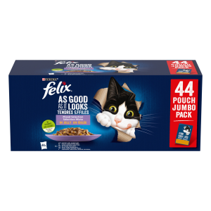 PURINA FELIX FANTASTIC Seleção Favoritos em Gelatina 44x85gr Jumbo Pack