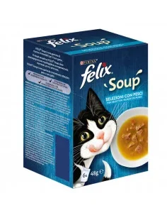 Purina Felix Soup Filetti Seleção de Peixes 6x48gr