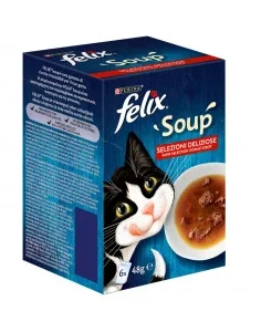 Purina Felix Soup Filetti Seleção do Campo 6x48gr