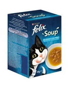 Purina Felix Soup Original Seleção de Peixe 6x48gr