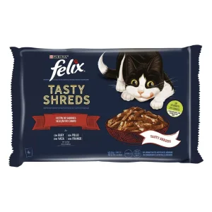 Purina Felix Tiras Saborosas Seleção do Campo Vaca e Frango 4x80gr