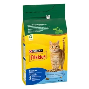PURINA Friskies Sterilized Gato com salmão, atum e legumes