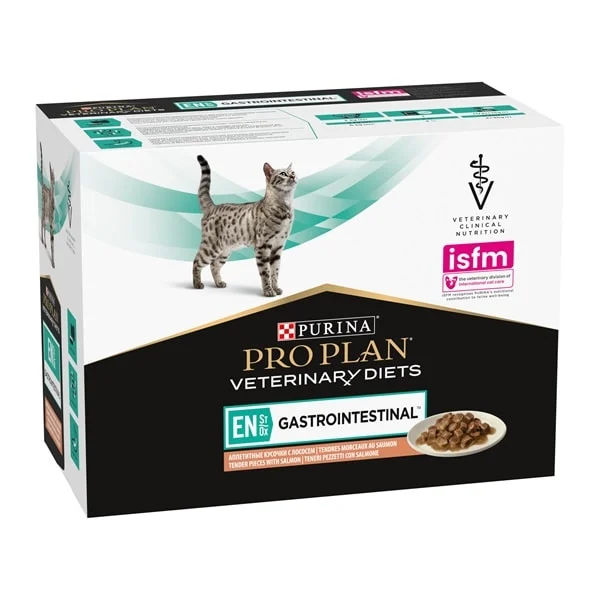 Purina PVD Feline EN Gastrointestinal Salmão Wet 10*85 g - Image 2