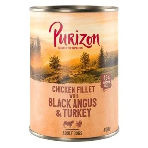 Purizon 24 x 400 g comida húmida para cães - Pack económico