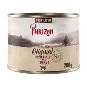 Purizon Adult 24 x 200 g para gatos, sem cereais - Pack económico
