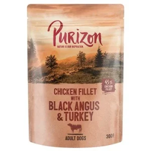 Purizon Adult 6 x 300 g sem cereais em saquetas para cães