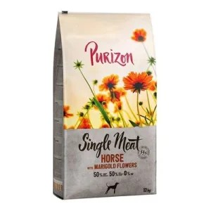 Purizon Single Meat Adult cavalo com batata-doce e flor de calêndula