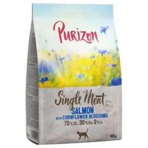 Purizon Single Meat Salmão com flor de centáurea ração para gatos
